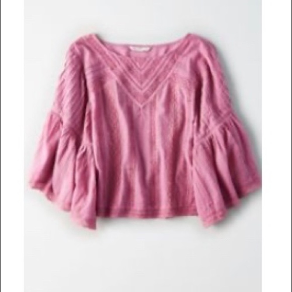 AE Ruffle Bell Sleeve Top